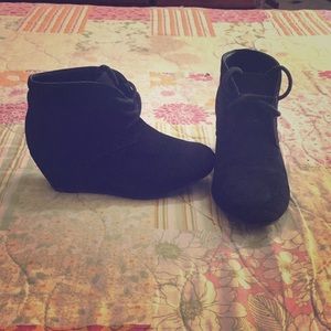 Wedged Ankle Booties